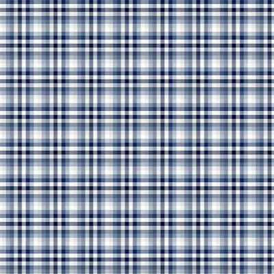 Classic Plaid Cloud Cuddle Blue Fabric per yard - Prismatic Fiber Arts