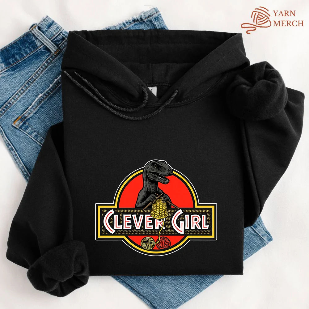 Clever Girl Hoodie - Prismatic Fiber Arts