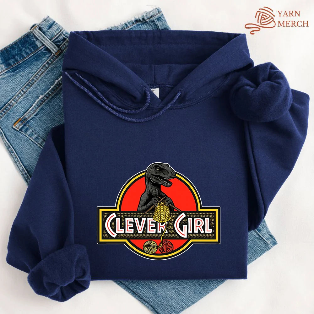 Clever Girl Hoodie - Prismatic Fiber Arts