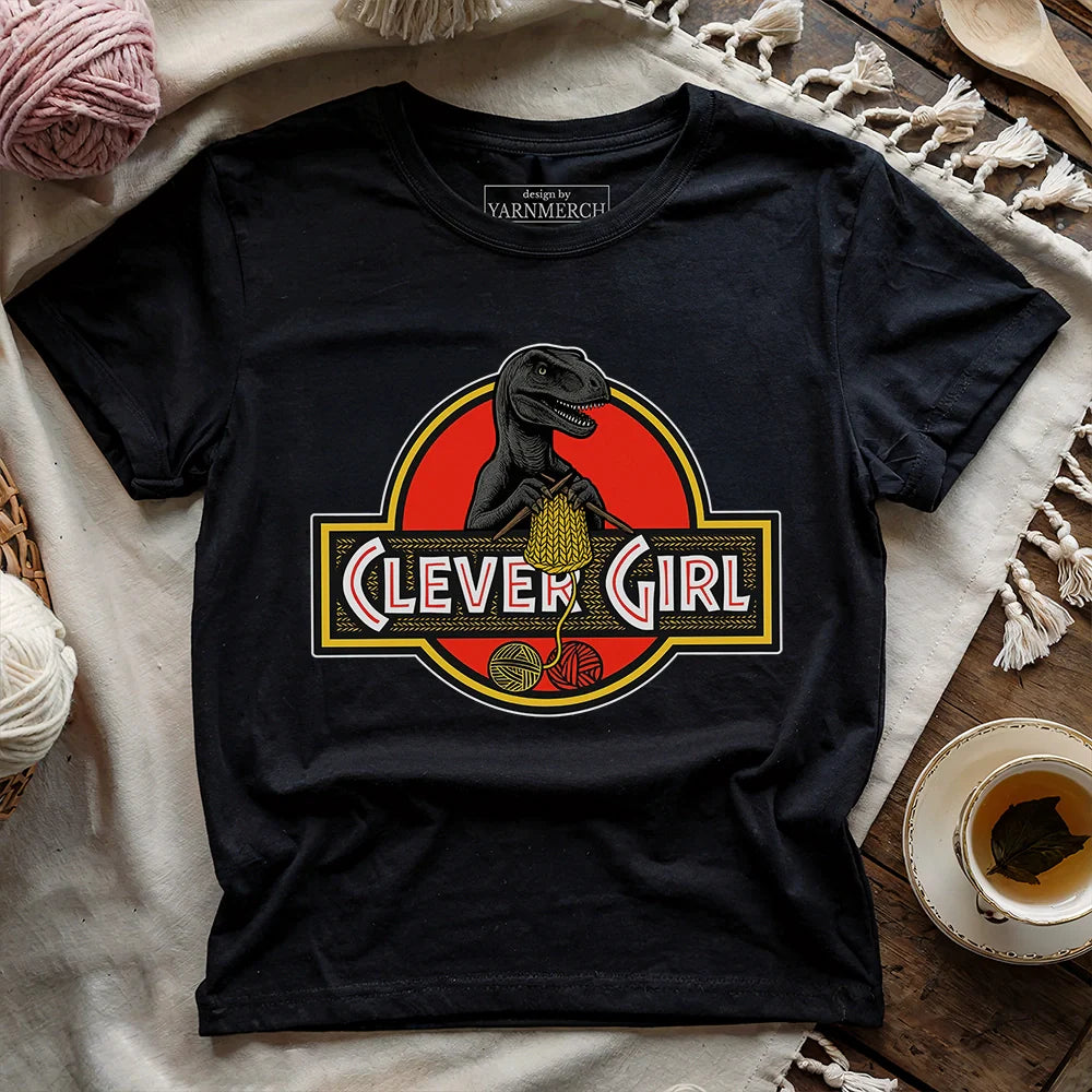 Clever Girl T-shirt - Prismatic Fiber Arts