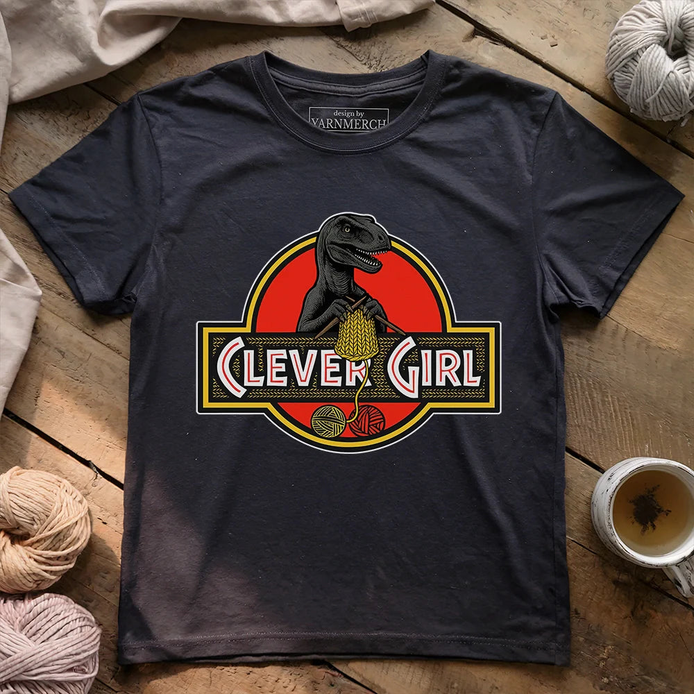 Clever Girl T-shirt - Prismatic Fiber Arts