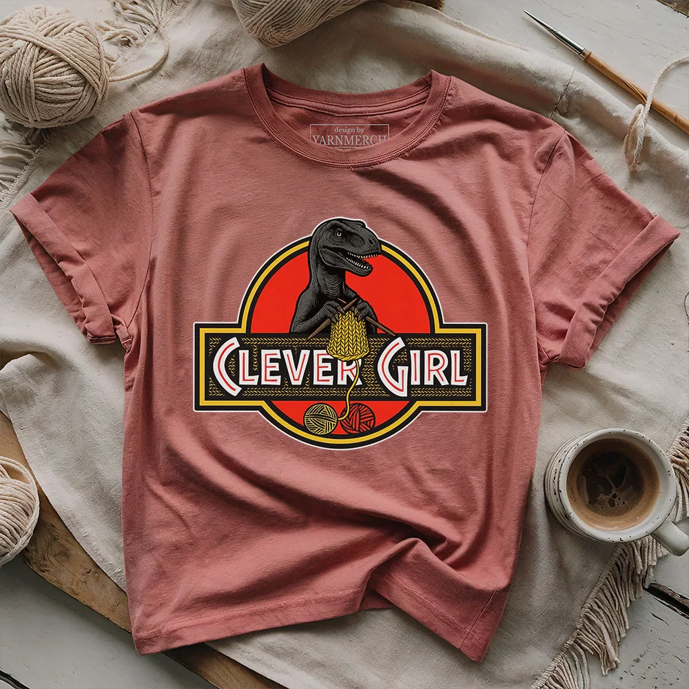 Clever Girl T-shirt - Prismatic Fiber Arts