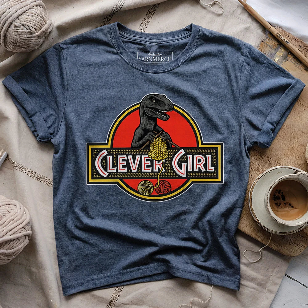 Clever Girl T-shirt - Prismatic Fiber Arts