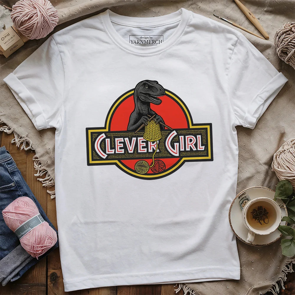 Clever Girl T-shirt - Prismatic Fiber Arts