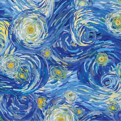 Cloud Cuddle Starry Blue Fabric per yard - Prismatic Fiber Arts