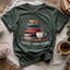Coffee Yarn Books T-shirt - Prismatic Fiber Arts