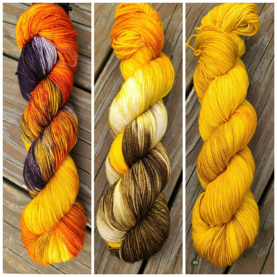 Pumpkin Pickin' 3 skein kit - Prismatic Fiber Arts