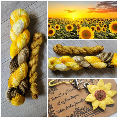 Sunflower Sunset Sock Set - Prismatic Fiber Arts