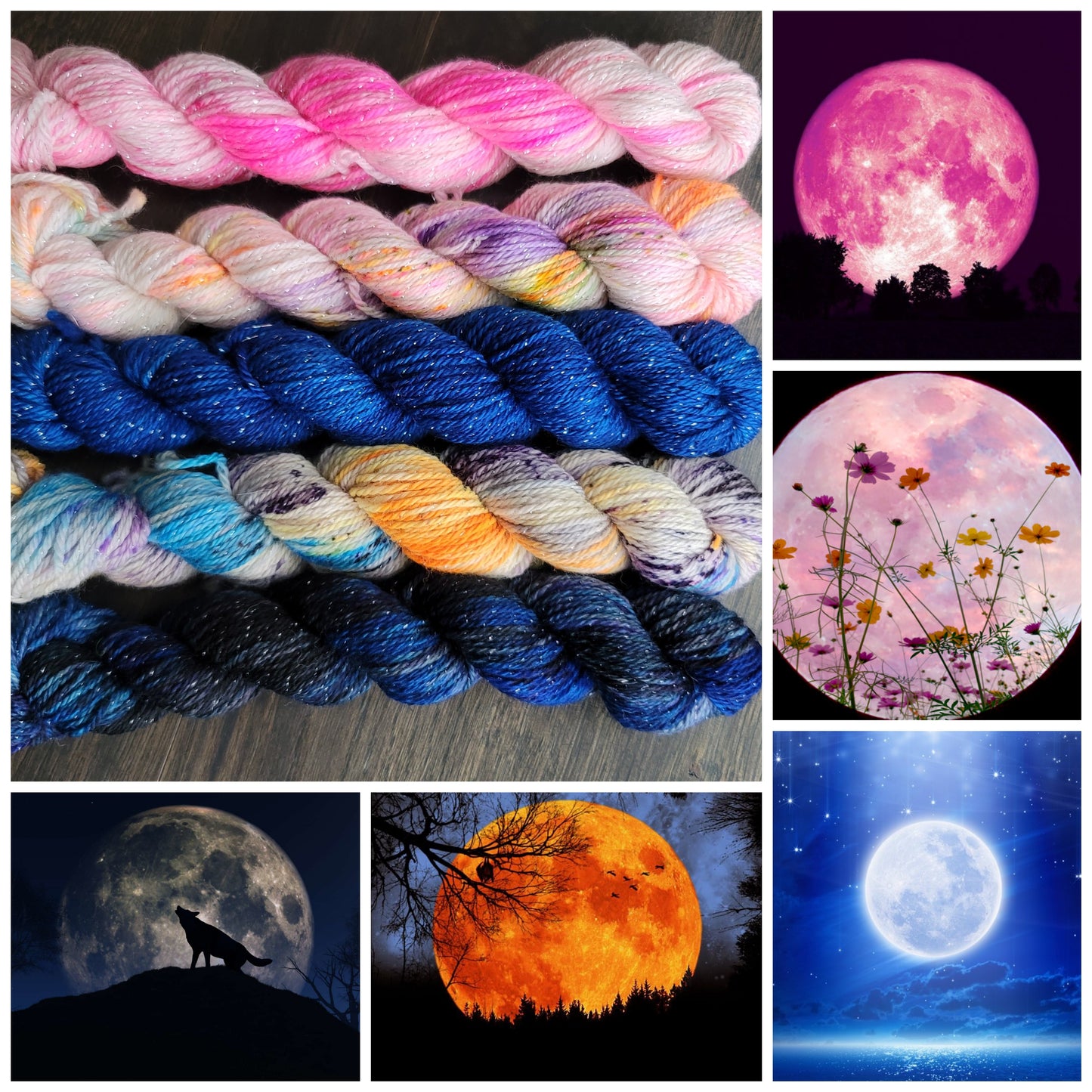 Moon Minis - Prismatic Fiber Arts