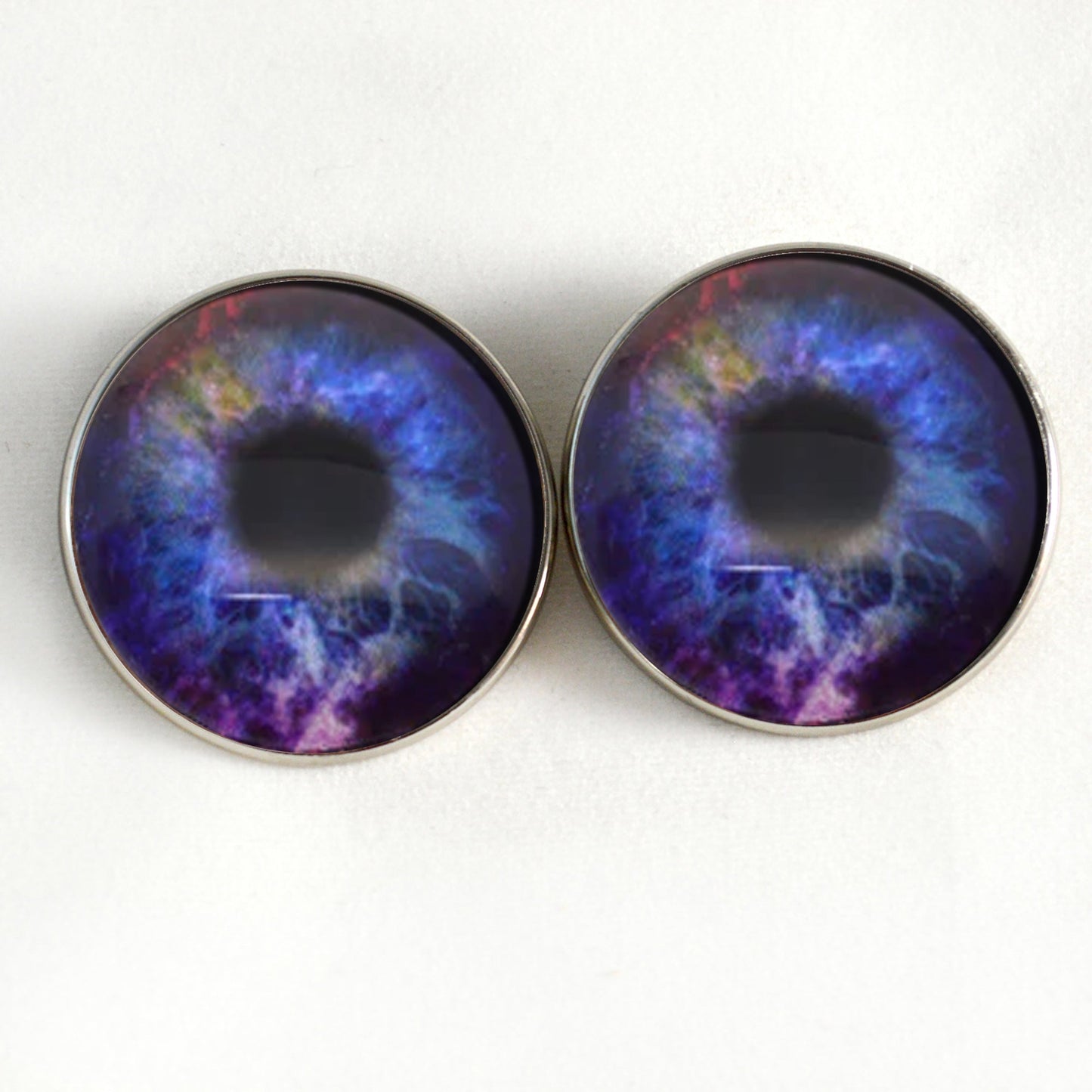Colorful Galaxy Sew-On Button Glass Eyes - Prismatic Fiber Arts