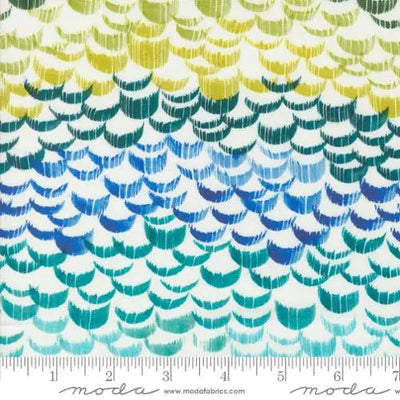 Coming Up Roses Turquoise Breeze Blenders Watercolor 44"/45" Fabric Per Yard - Prismatic Fiber Arts