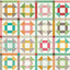 Multi Prim Churn Dash Cream Wideback Fabric per yard - Prismatic Fiber Arts
