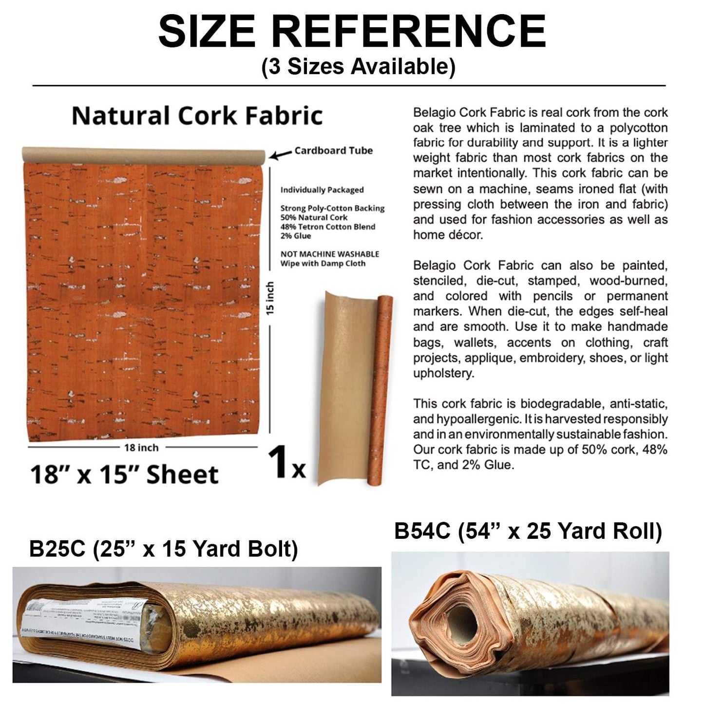 Cork Fabric - Style 1008 Green Paisley - Prismatic Fiber Arts