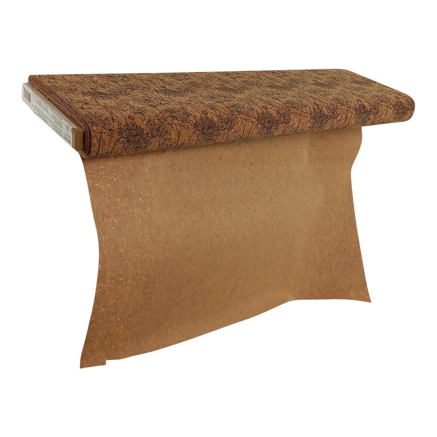 Cork Fabric - Style 1017 Floral Sketch - Prismatic Fiber Arts
