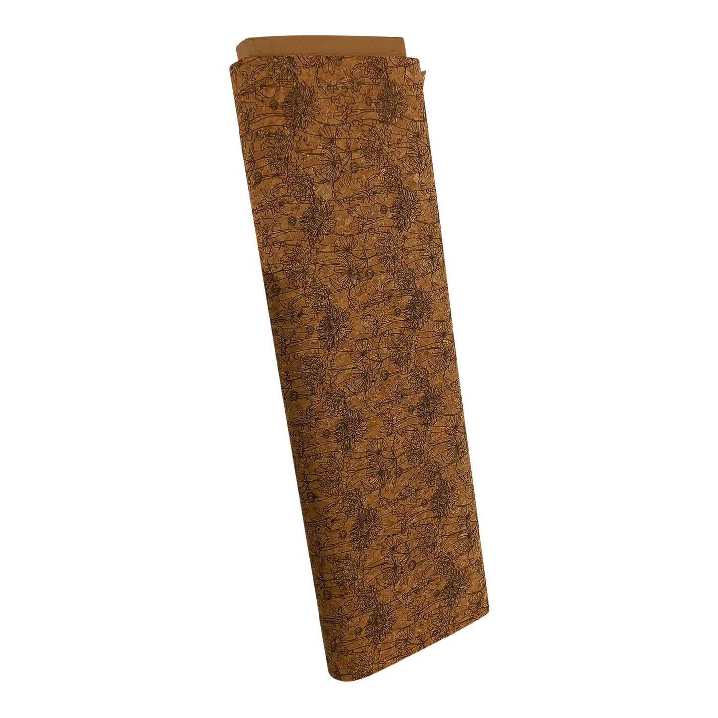 Cork Fabric - Style 1017 Floral Sketch - Prismatic Fiber Arts