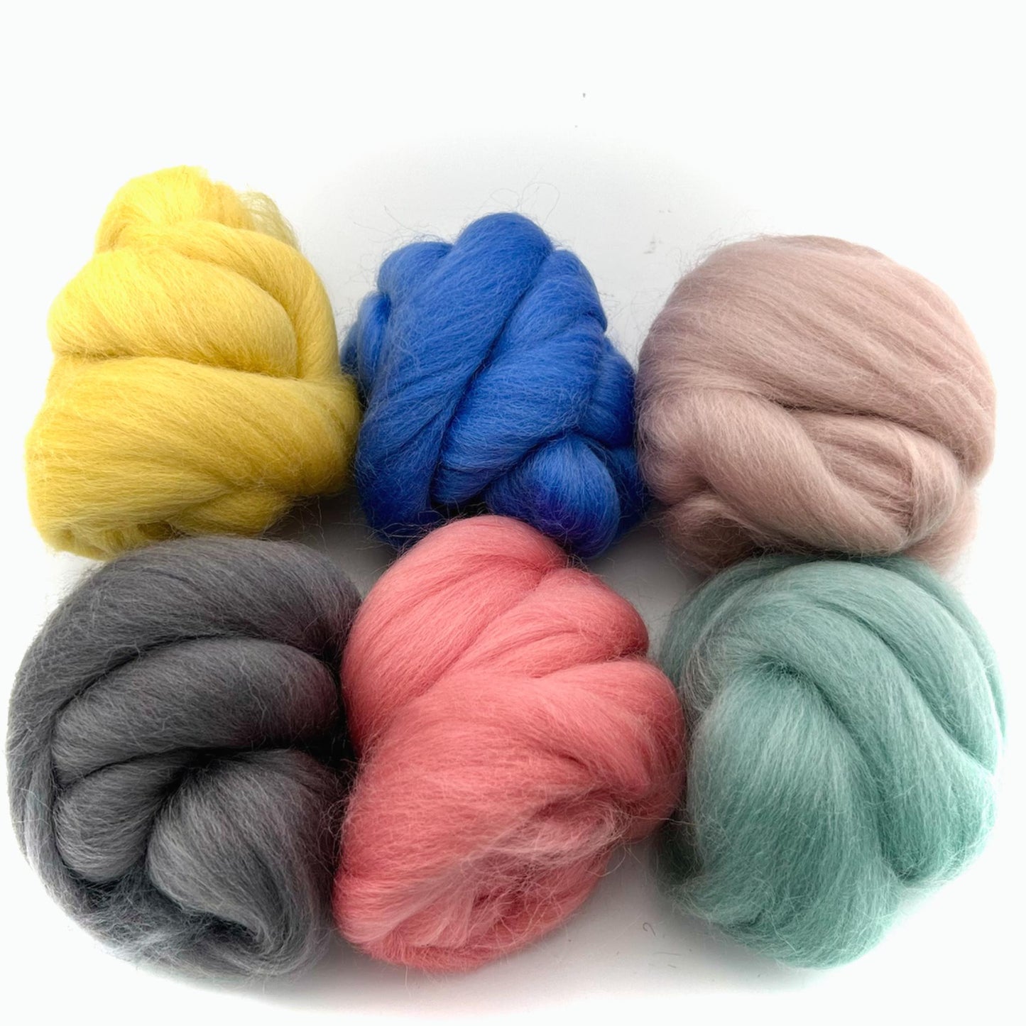 Corriedale Collection | Swedish Escape Bundle of Dyed Wool Tops | 150 Grams, 26 Micron - Prismatic Fiber Arts