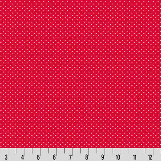 Cottage Rose Lane Bitty Dot Quilting Cuddle Candy Apple Fabric per yard - Prismatic Fiber Arts