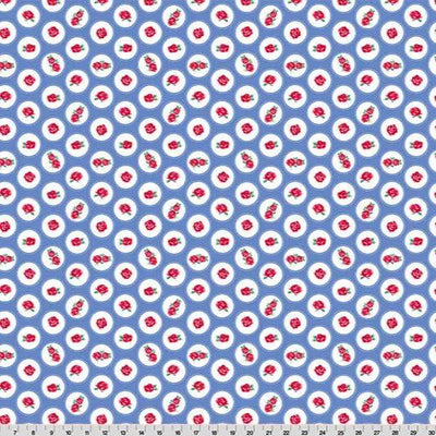 Cottage Rose Lane Brighton Quilting Cuddle Blue Bonnet Fabric per yard - Prismatic Fiber Arts