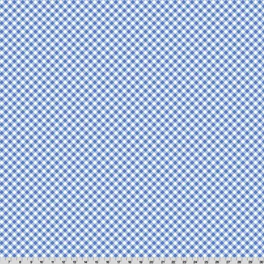 Cottage Rose Lane Gingham Quilting Cuddle Blue Bonnet Fabric per yard - Prismatic Fiber Arts
