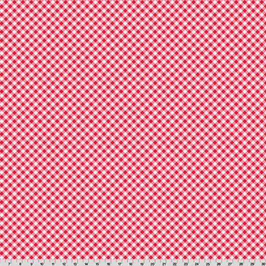 Cottage Rose Lane Gingham Quilting Cuddle Candy Apple Fabric per yard - Prismatic Fiber Arts