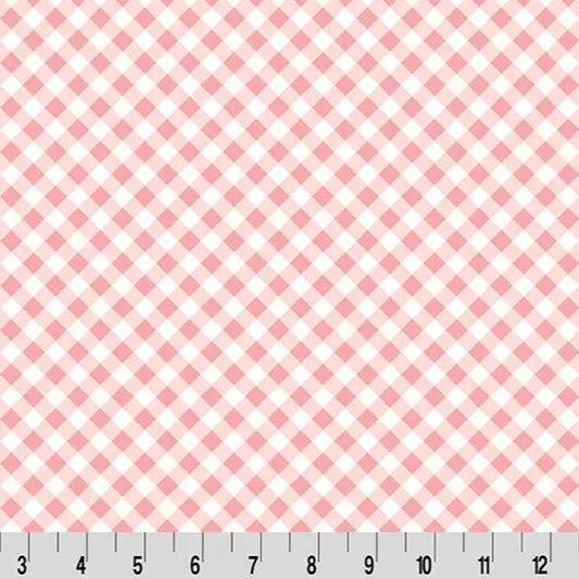 Cottage Rose Lane Gingham Quilting Cuddle Seashell Fabric per yard - Prismatic Fiber Arts