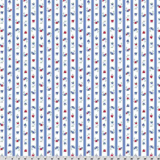 Cottage Rose Lane Nottinghill Quilting Cuddle Blue Bonnet Fabric per yard - Prismatic Fiber Arts
