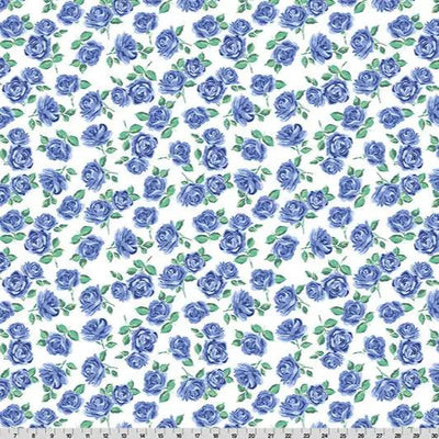 Cottage Rose Lane Yorkshire Quilting Cuddle Blue Bonnet Fabric per yard - Prismatic Fiber Arts