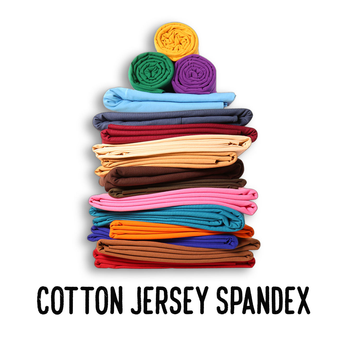 FabricLA 10 oz Cotton Spandex Jersey Knit Fabric – 4-Way Stretch | Lt. Denim
