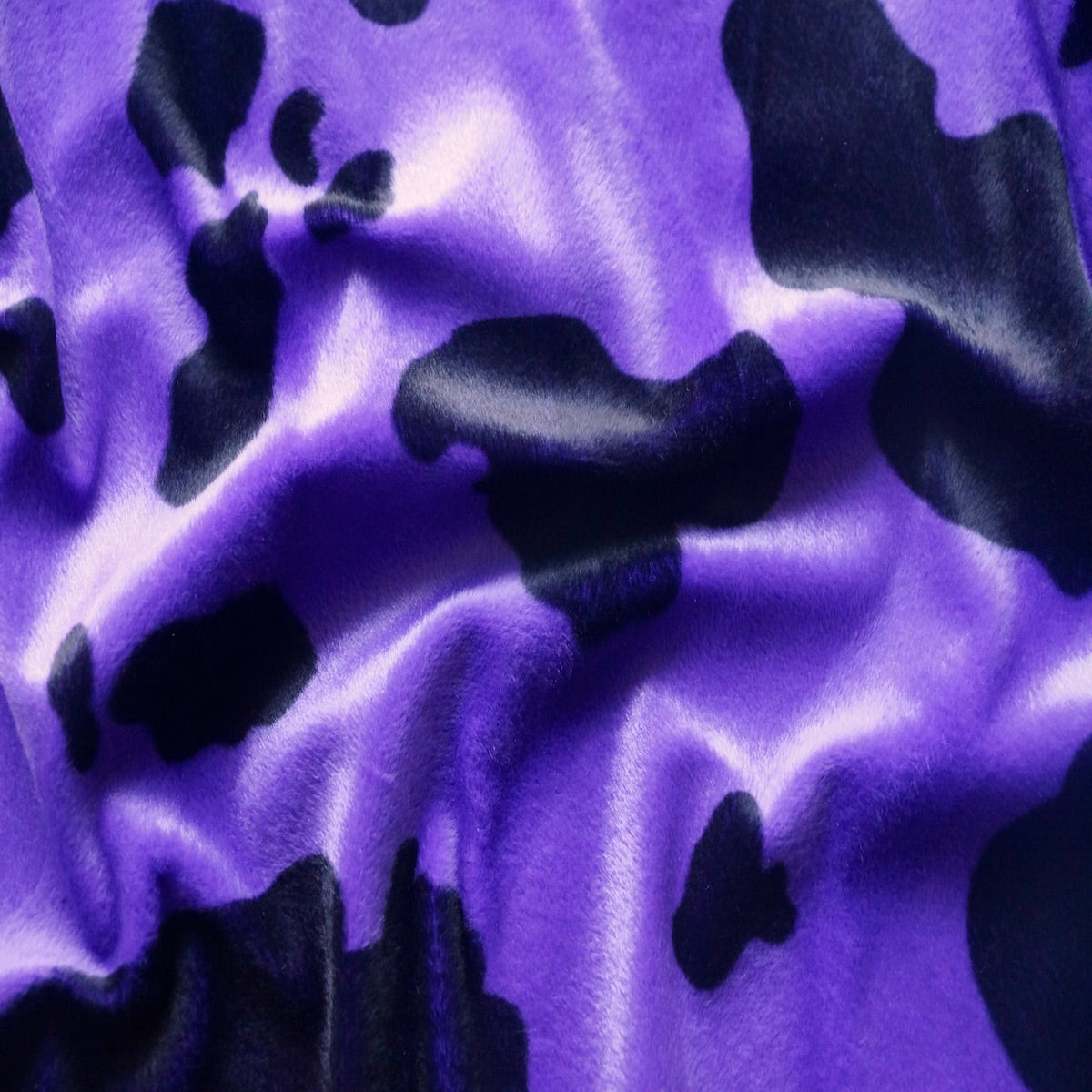 Cow Print Velboa Faux Fur - Prismatic Fiber Arts