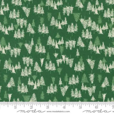 Cozy Wonderland Holly Green Pine Trees  44"/45" Fabric Per Yard - Prismatic Fiber Arts