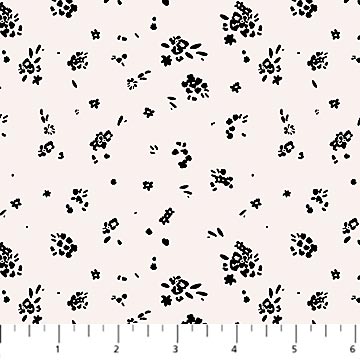 Cream Ditsy Ink and Earth Cotton 44"/45" Fabric Per Yard - Prismatic Fiber Arts