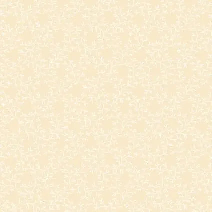 Cream Lace Leaf Cotton 43"/44" Fabric Per Yard - Prismatic Fiber Arts