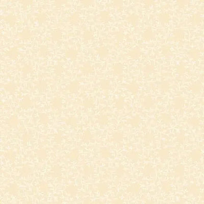 Cream Lace Leaf Cotton 43"/44" Fabric Per Yard - Prismatic Fiber Arts