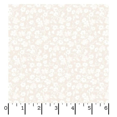 Cream Packed Ditsy La Fleur Flannel Cotton 42"/43" Fabric Per Yard - Prismatic Fiber Arts