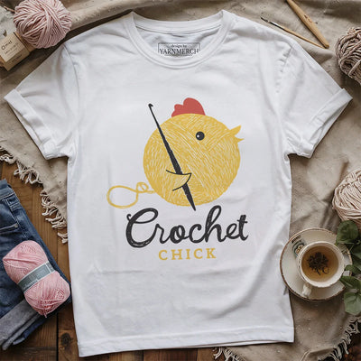 Crochet Chick T-shirt - Prismatic Fiber Arts