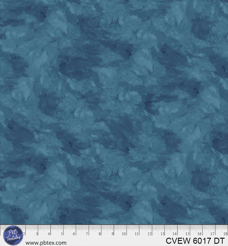 Crushed Velvet Blue Teal Cotton Wideback Fabric per yard - Prismatic Fiber Arts