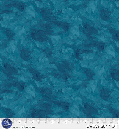 Crushed Velvet Blue Teal Cotton Wideback Fabric per yard - Prismatic Fiber Arts