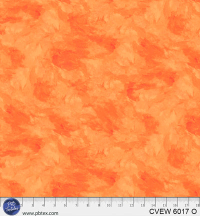 Crushed Velvet Orange Cotton Wideback Fabric per yard - Prismatic Fiber Arts