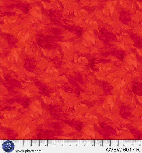 Crushed Velvet Red Cotton Wideback Fabric per yard - Prismatic Fiber Arts