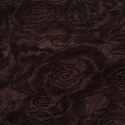 Cuddle 3 Extra Wide Rose Burnout Limited Edition Brown Fabric per yard - Prismatic Fiber Arts