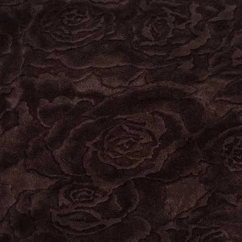 Cuddle 3 Extra Wide Rose Burnout Limited Edition Chocolate Fabric per yard - Prismatic Fiber Arts