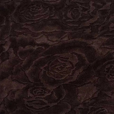 Cuddle 3 Extra Wide Rose Burnout Limited Edition Chocolate Fabric per yard - Prismatic Fiber Arts