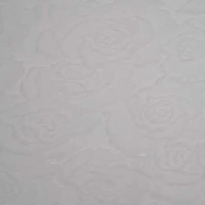 Cuddle 3 Extra Wide Rose Burnout Limited Edition White Fabric per yard - Prismatic Fiber Arts