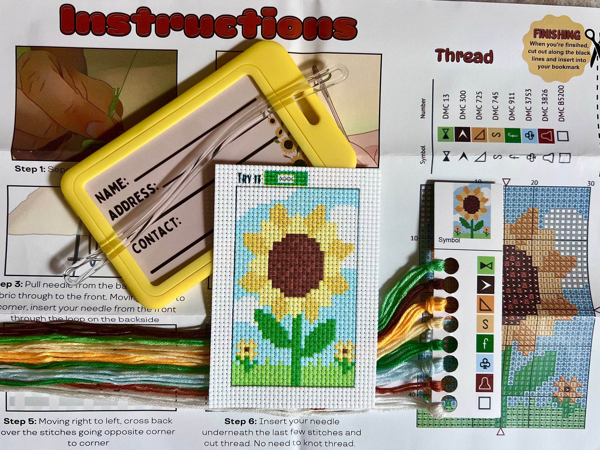 Sandra the Sunflower - Prismatic Fiber Arts