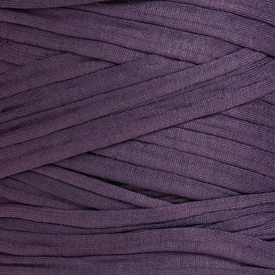 Recycled T-Shirt Fabric Yarn - Damson Color - Prismatic Fiber Arts