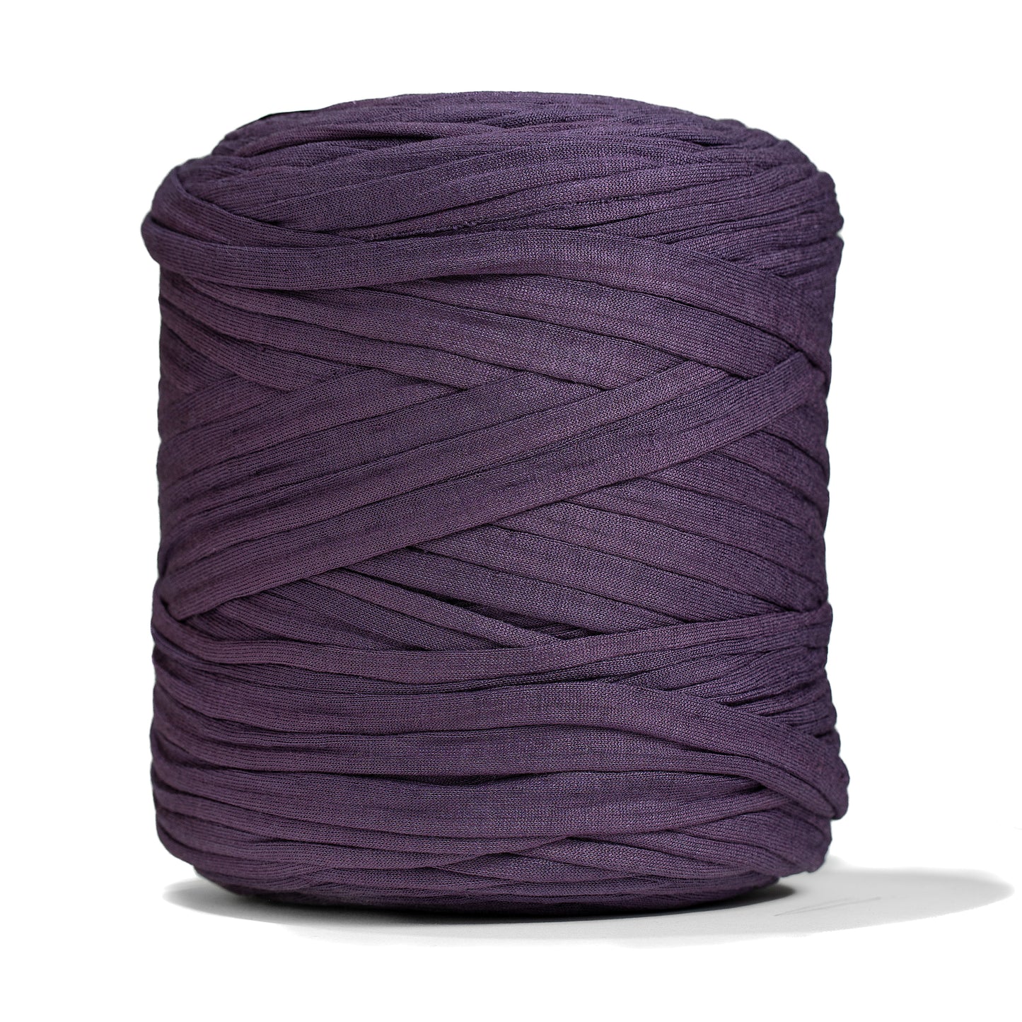 Recycled T-Shirt Fabric Yarn - Damson Color - Prismatic Fiber Arts