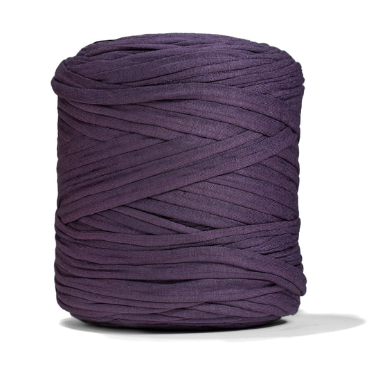 Recycled T-Shirt Fabric Yarn - Damson Color - Prismatic Fiber Arts