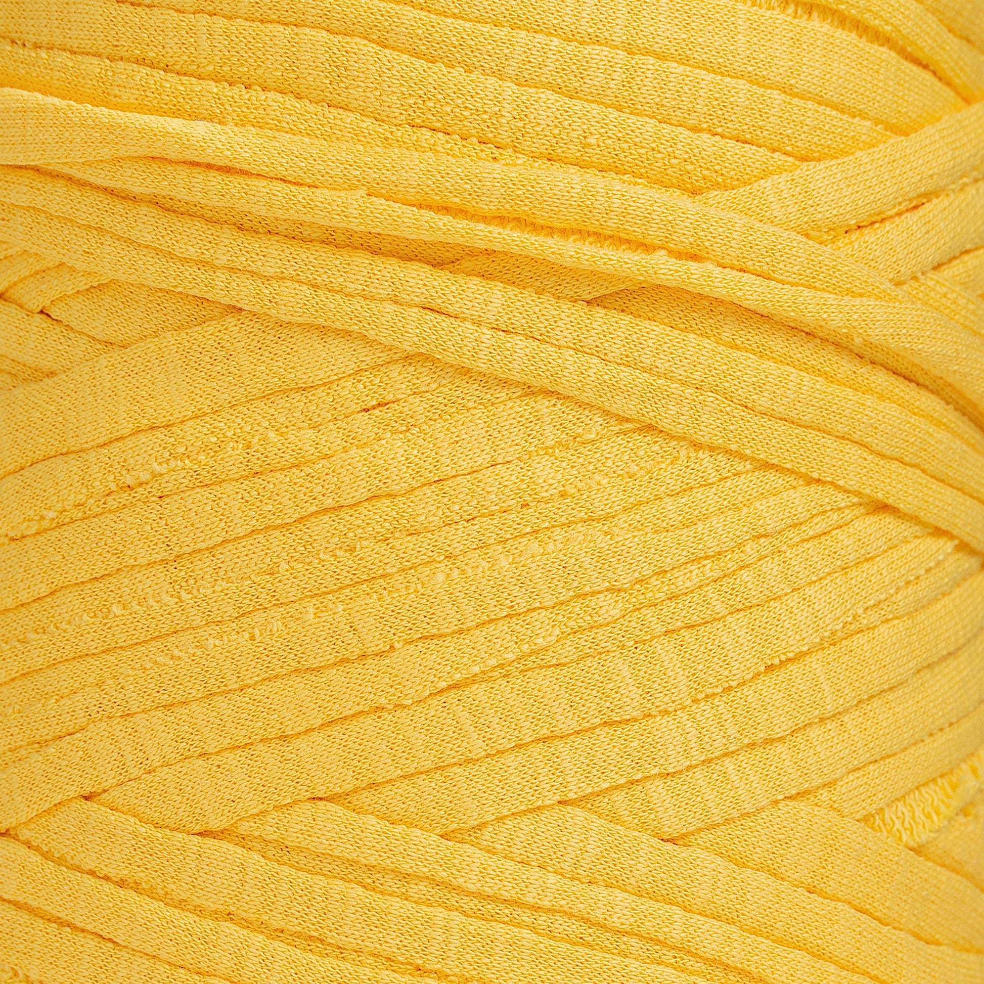 Recycled T-Shirt Fabric Yarn - Dandelion Color - Prismatic Fiber Arts