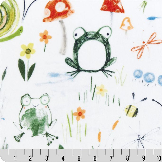 Digital Cuddle Loden Toads Tool Tales 58"/60" Fabric per yard
