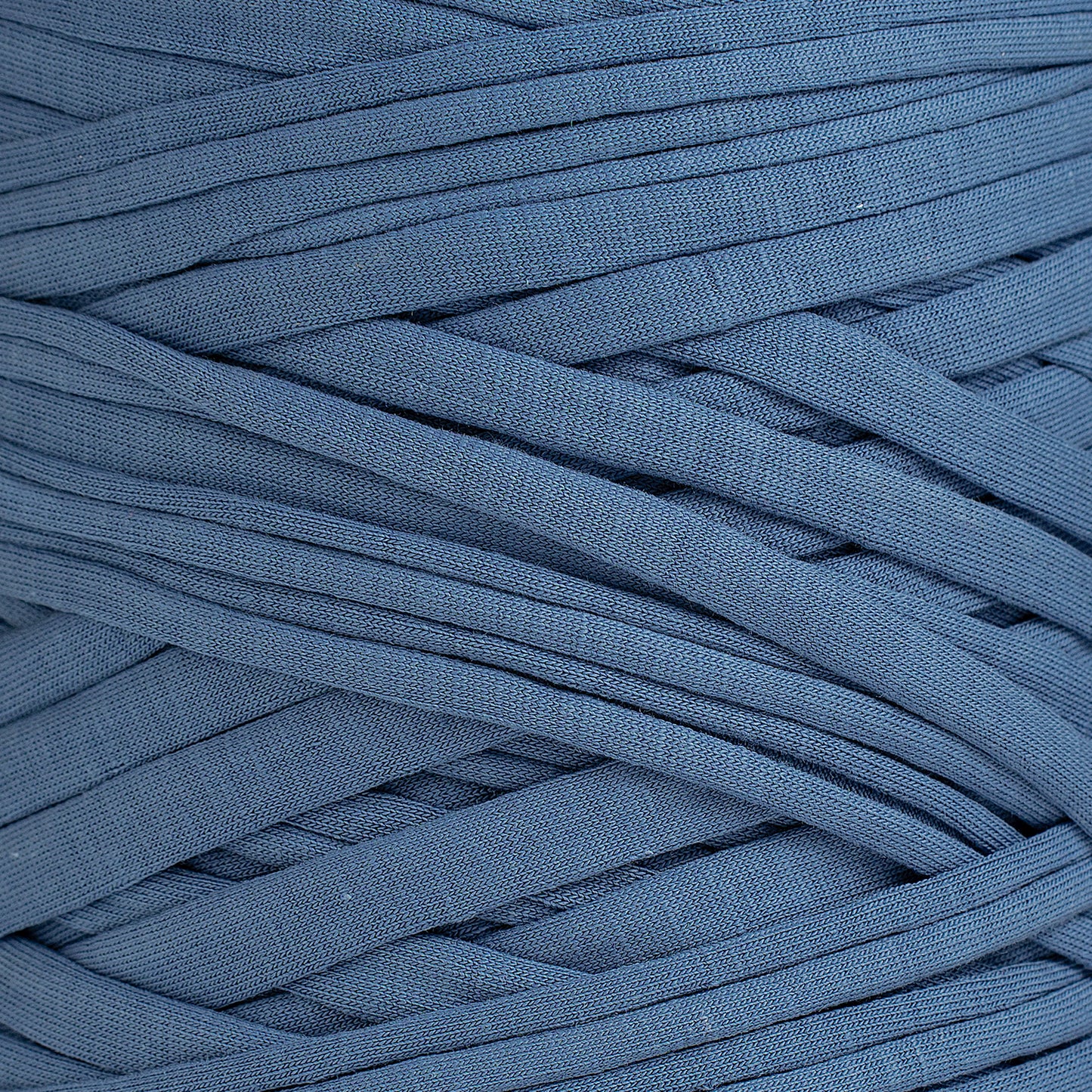Recycled T-Shirt Fabric Yarn - Denim Color - Prismatic Fiber Arts